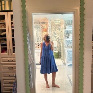 J.McLaughlin blue  linen dress